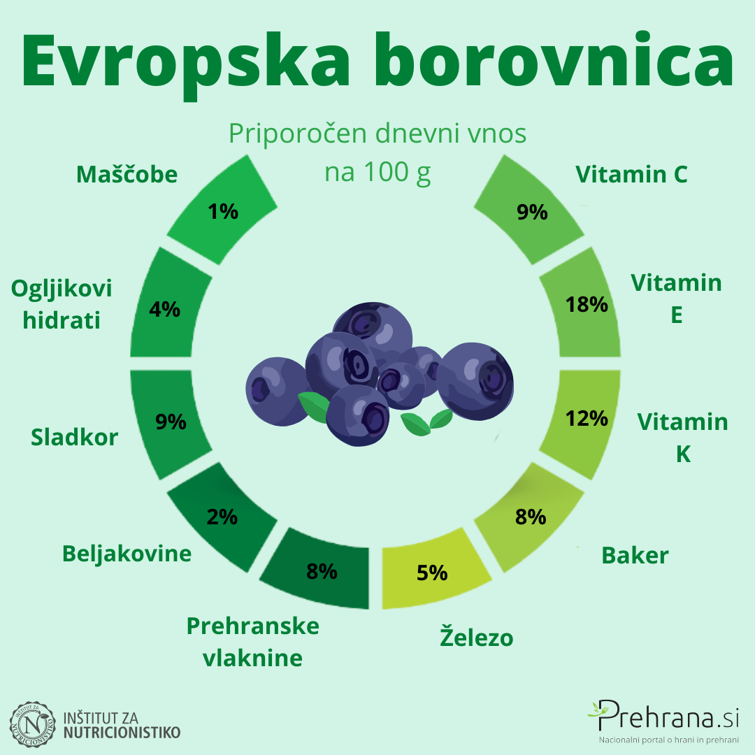 Evropske Borovnice popravljene vlaknine